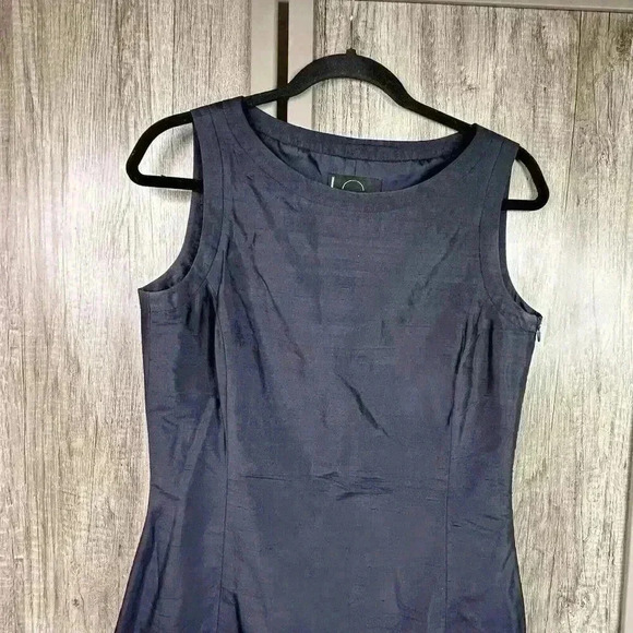 Bogner Dress Sz 38 Sheath Silk Lined Sleeveless Textured Made in Germany - Picture 2 of 7